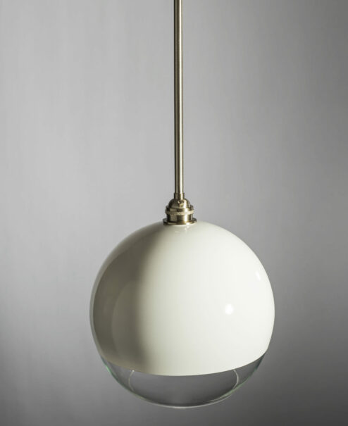 White Glass Globe Pendant