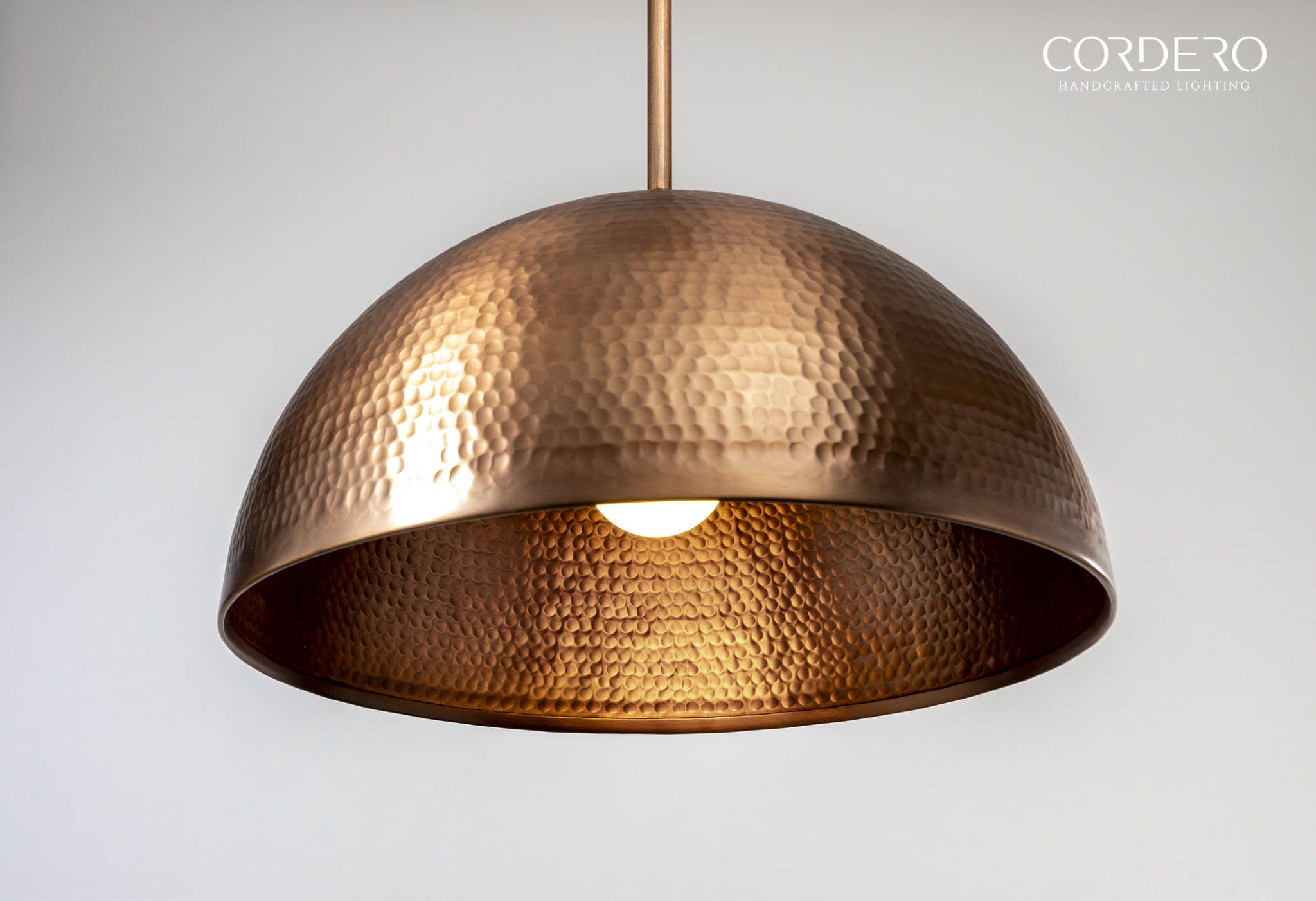 hammered copper pendant light kitchen