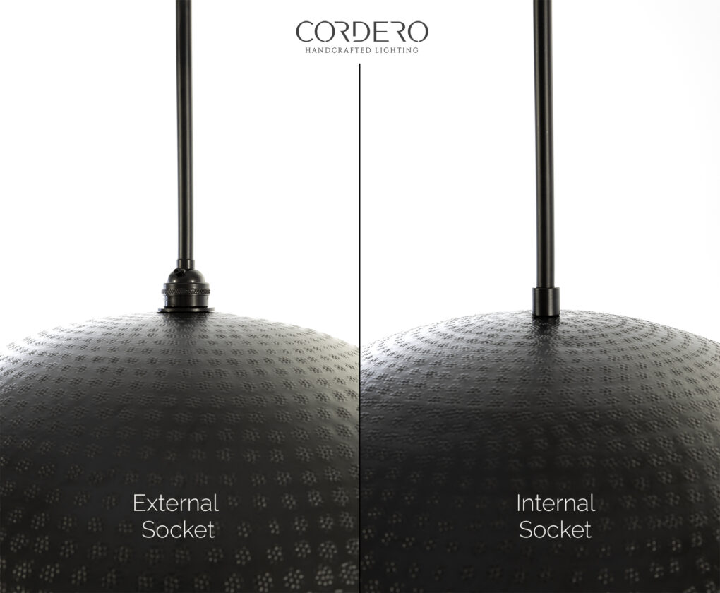 Black Dominion Hammered Dome - Socket Options