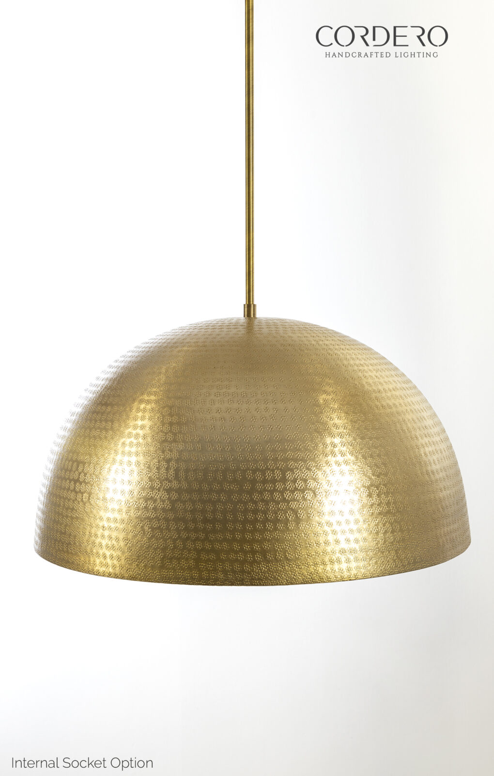 CB2 Brass Hammered Dome