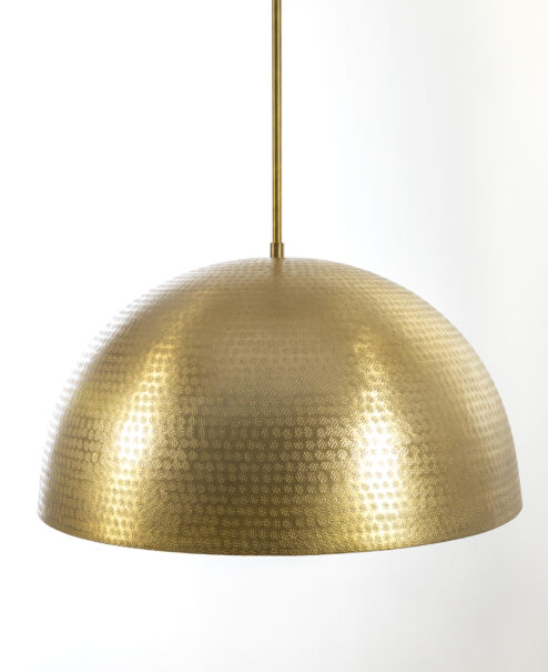 CB2 Brass Hammered Dome
