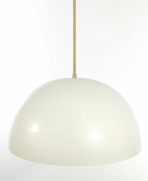 Oversized Smooth Dome Pendant Light Fixture