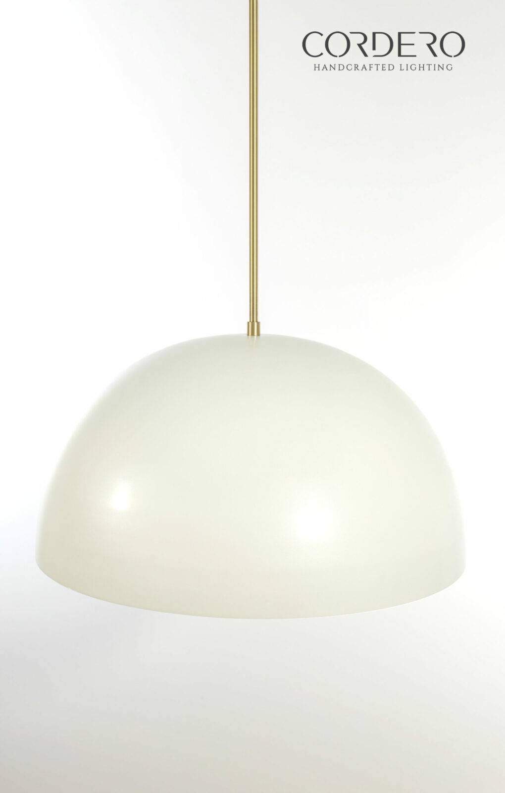 Oversized Smooth Dome Pendant Light Fixture