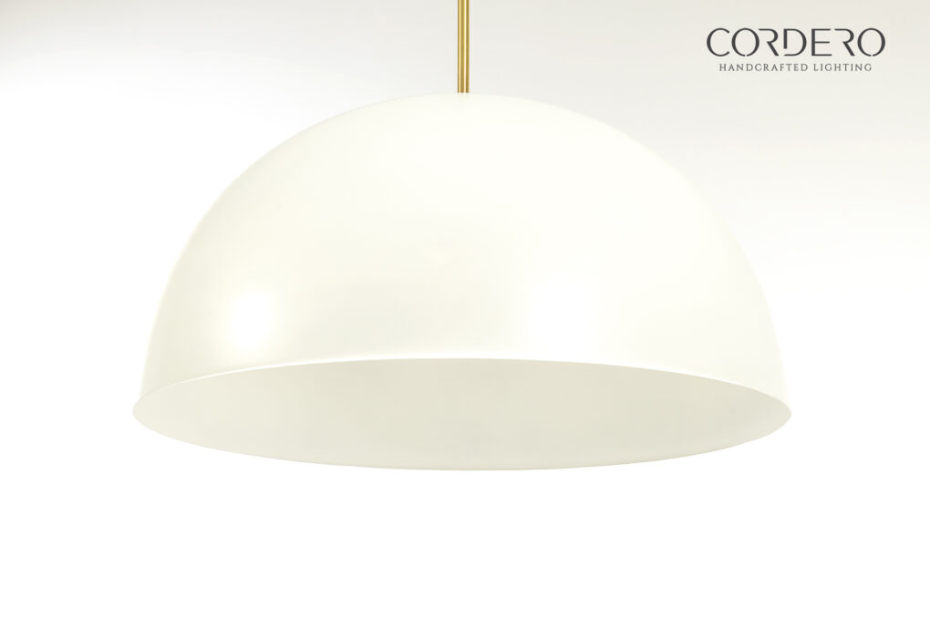 24" Liscio Dome Pendant Light Fixture