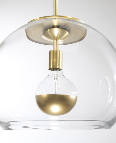 Oversized Glass Globe Pendant Light