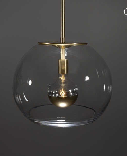 Oversized Glass Globe Pendant Light