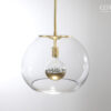 16" Brushed Brass Valentina Globe