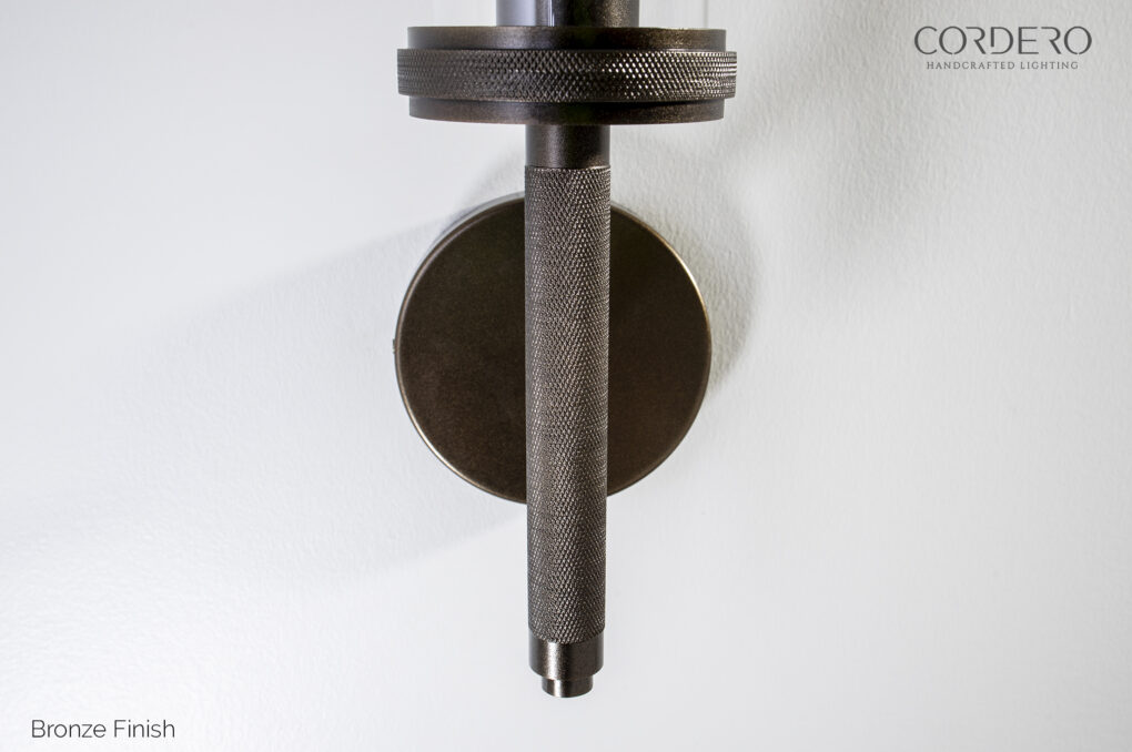 Bronze Knurled Wall Sconce