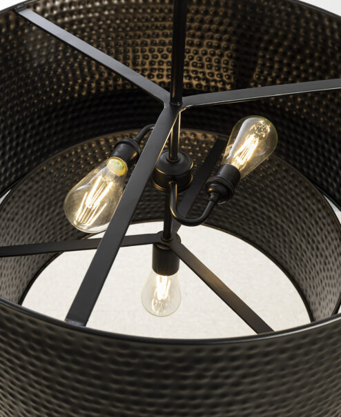 Dakota Hammered Drum Pendant Light Fixture
