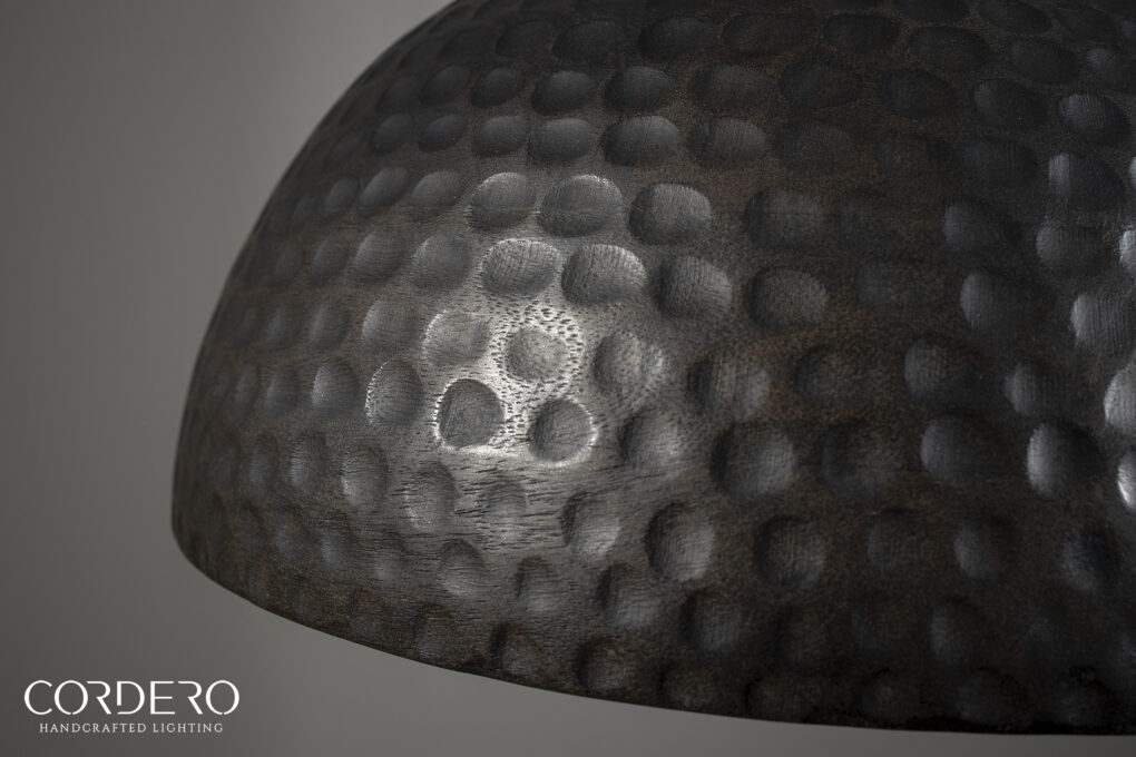 Wood Dome Pendant Light Fixture