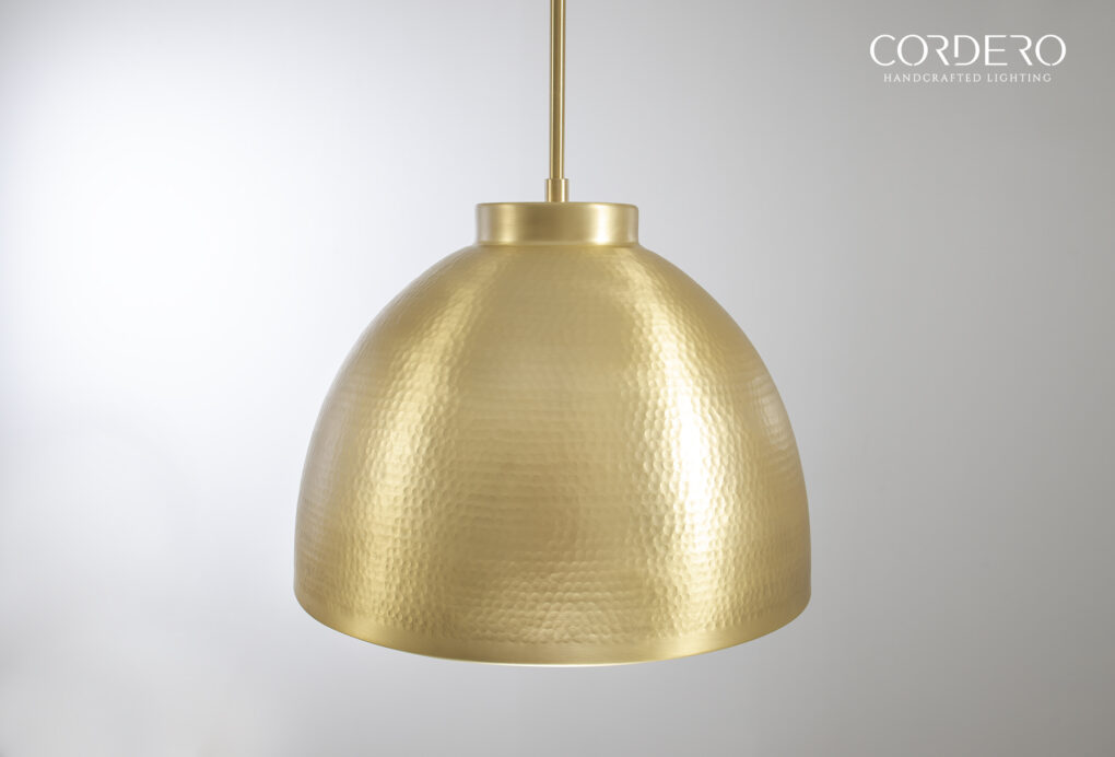 Brass Hammered Dome