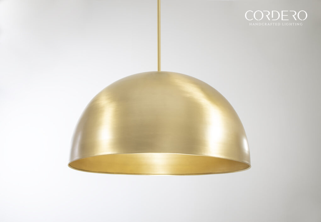 Brass Dome Pendant Light