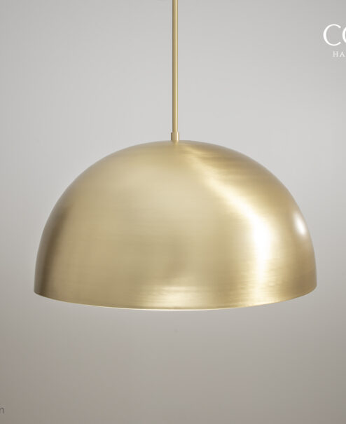 Brass Dome Light Fixture