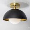 Satin Opal Flush Mount Light