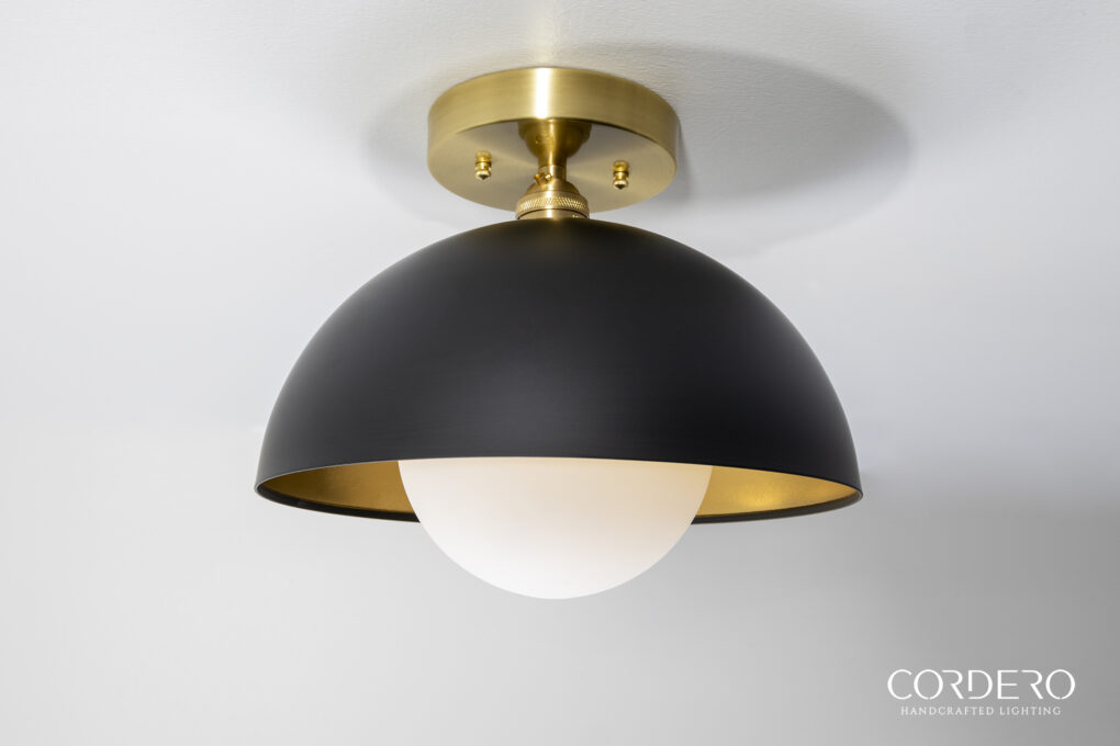 Satin Opal Flush Mount Light