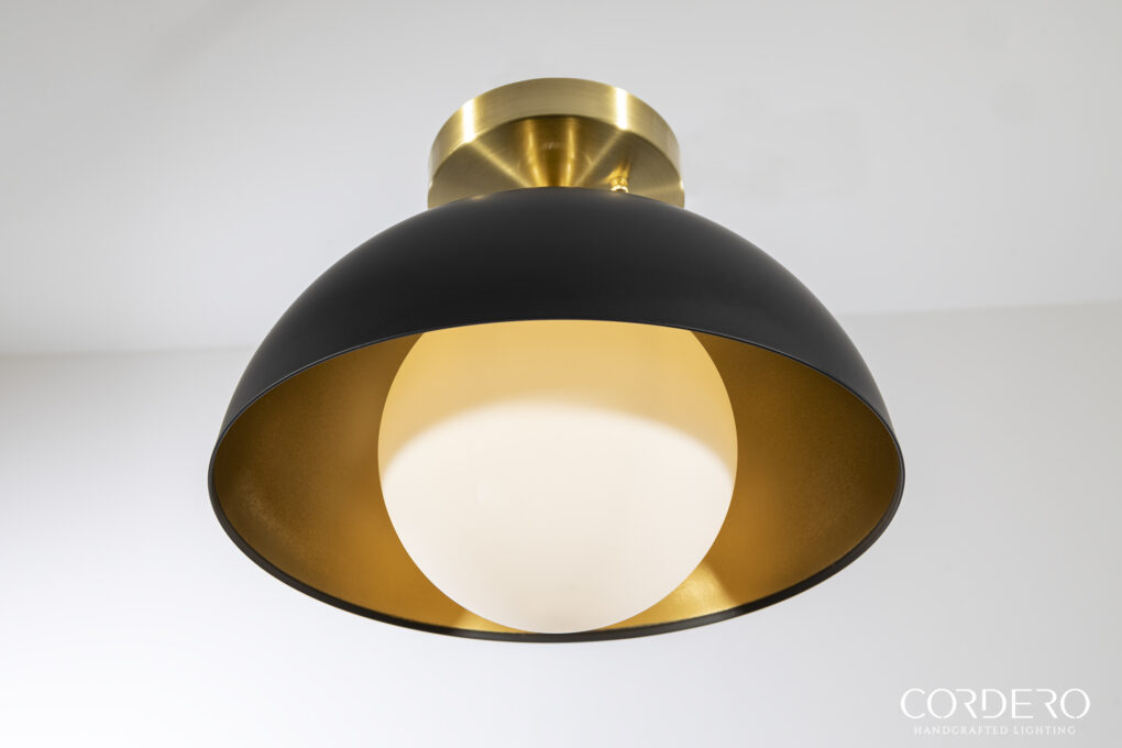 Satin Opal Flush Mount Light
