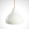 The Cotswold - White Hammered Dome Pendant Light