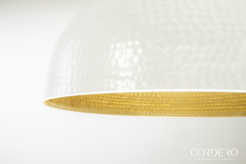 White Hammered Dome Light