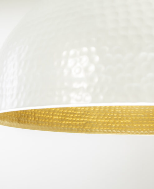 White Hammered Dome Light