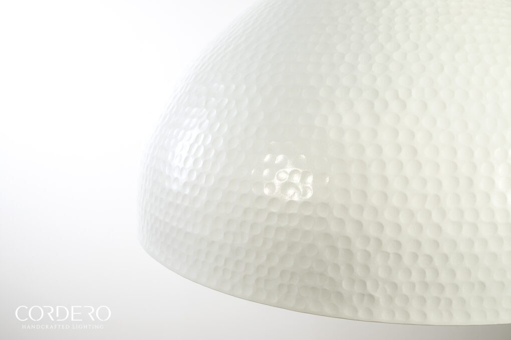 White Hammered Dome Light