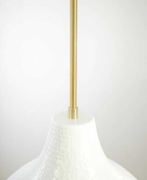 White Hammered Dome Light