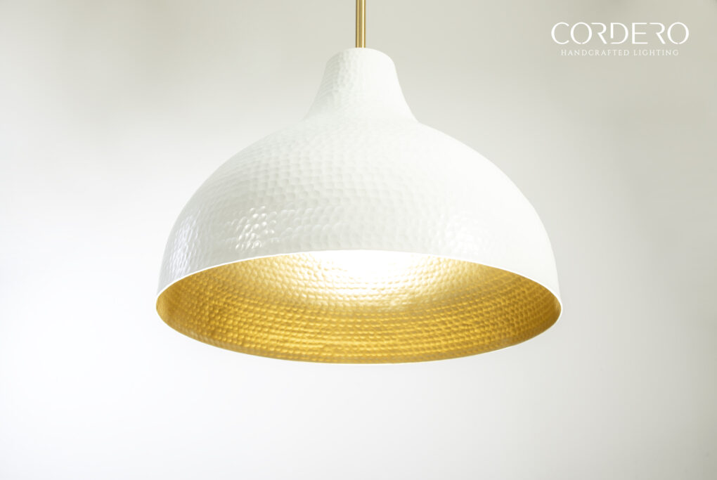 White Hammered Dome Light