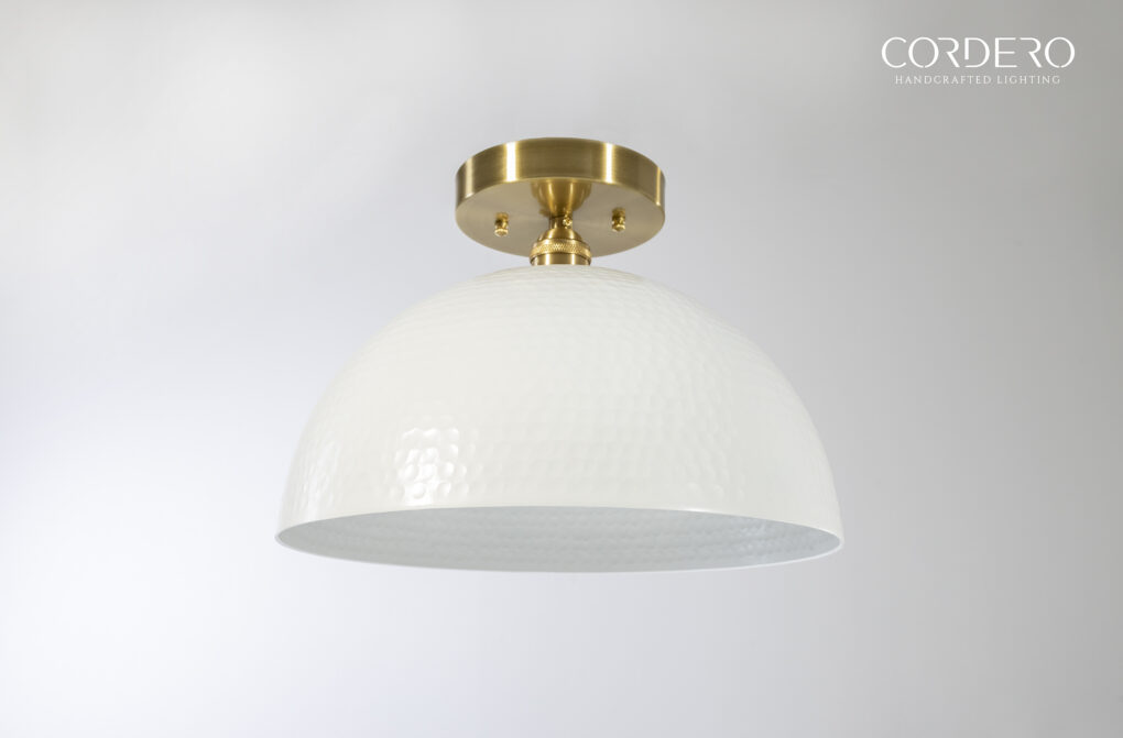 Hammered Flush Mount Light