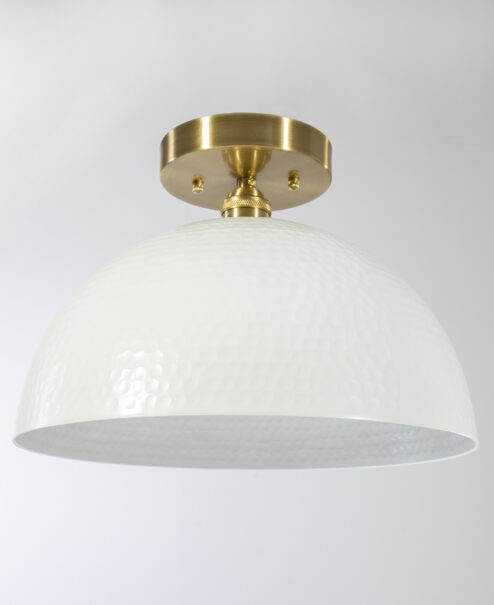 Hammered Flush Mount Light