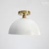 White Hammered Dome Light