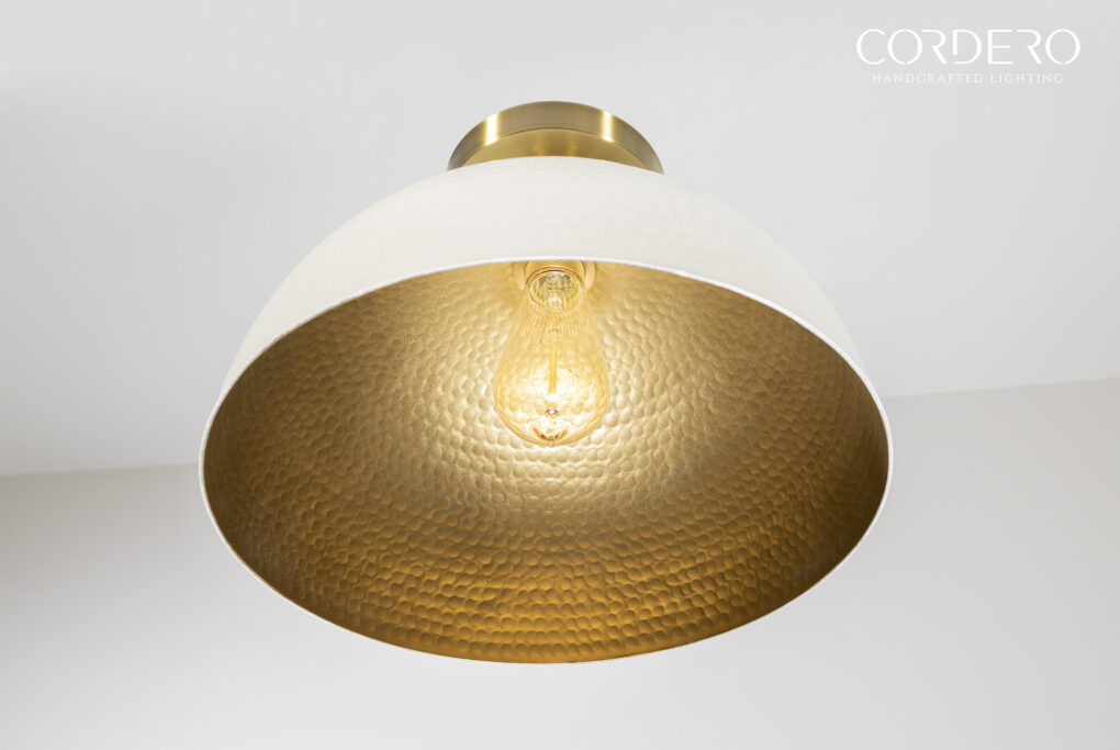 Hammered Flush Mount Light