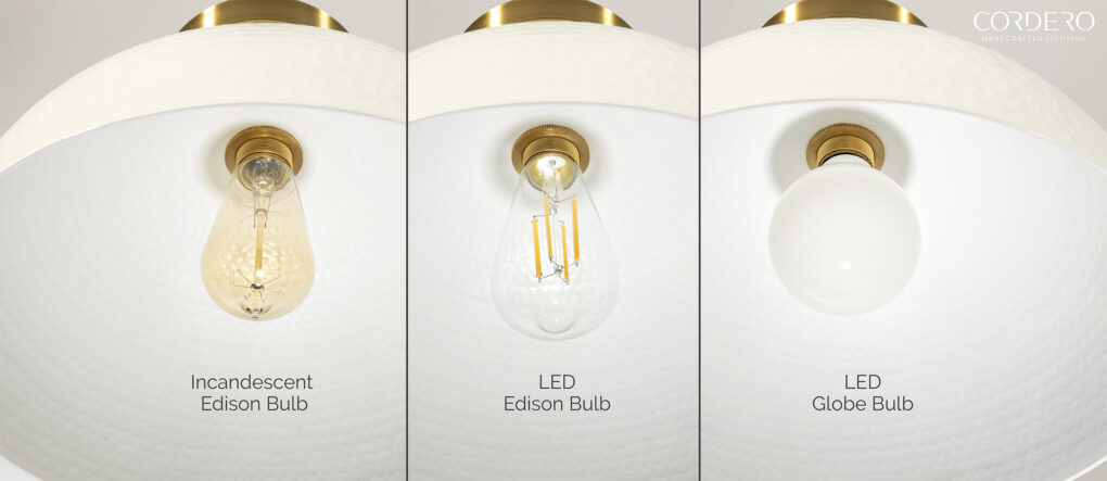 Hammered Flush Mount Light