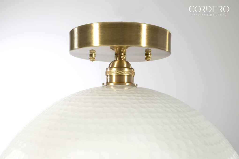 Hammered Flush Mount Light