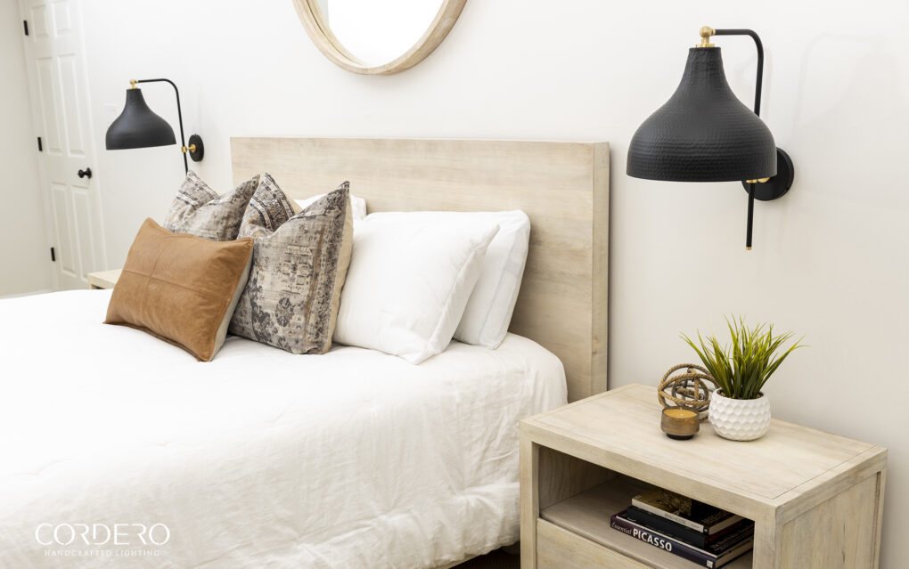 Bedroom Hammered Wall Sconce