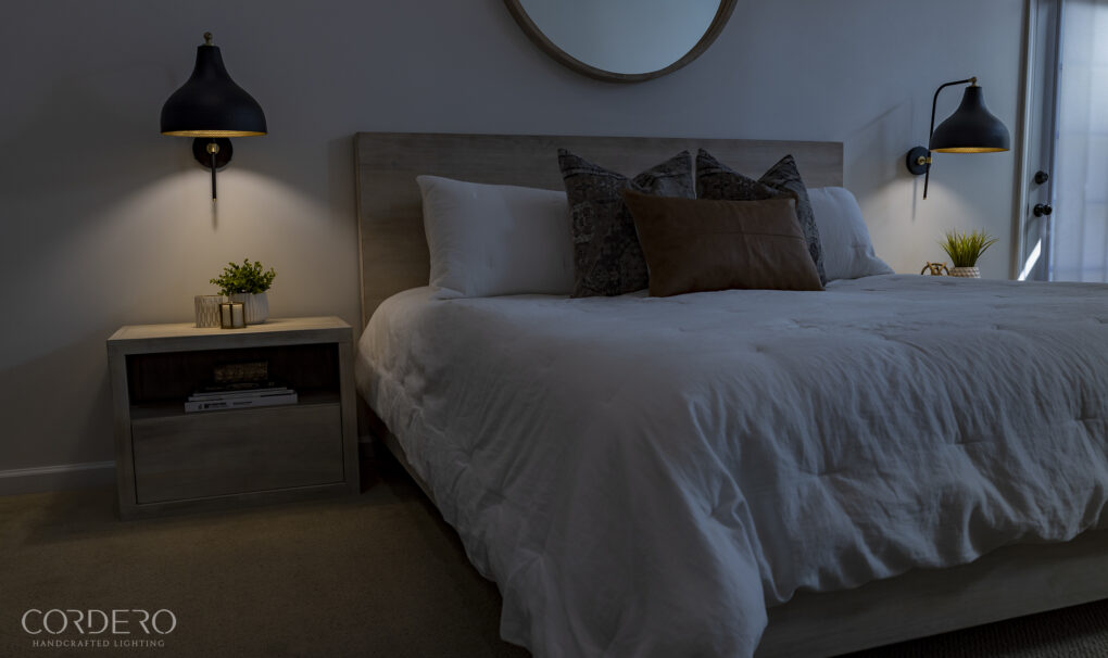 Bedroom Hammered Wall Sconce