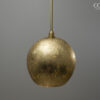 Gold Leaf Glass Globe Pendant