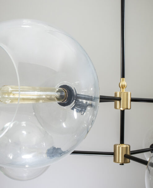 Linear Globe Chandelier