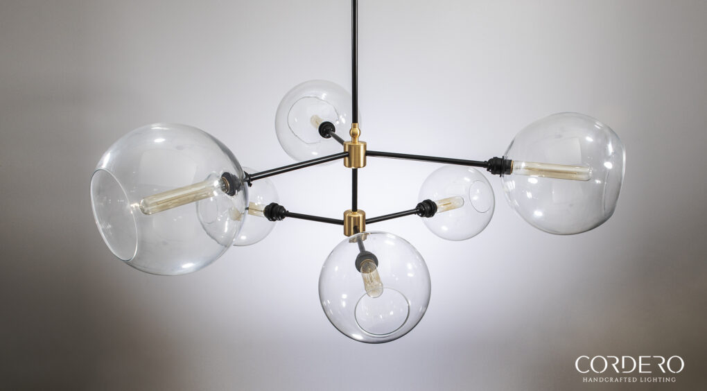 Linear Globe Chandelier
