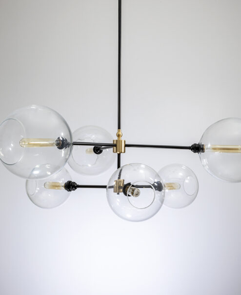 Linear Globe Chandelier