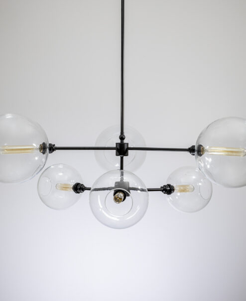 Linear Globe Chandelier