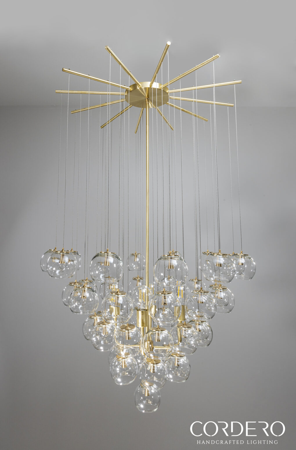 Glass Ball Chandelier