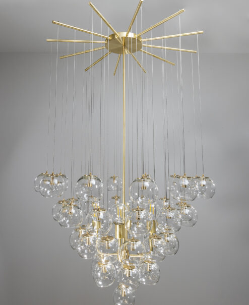 Glass Ball Chandelier