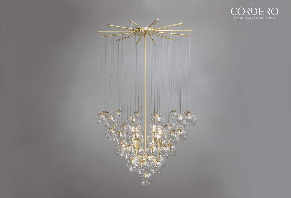 Glass Ball Chandelier