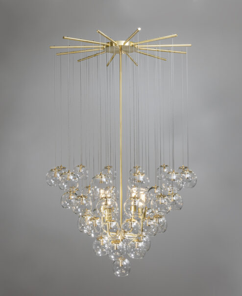 Glass Ball Chandelier