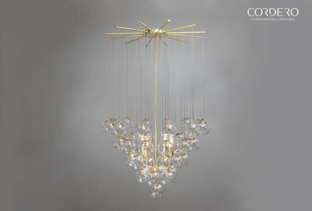 Glass Ball Chandelier