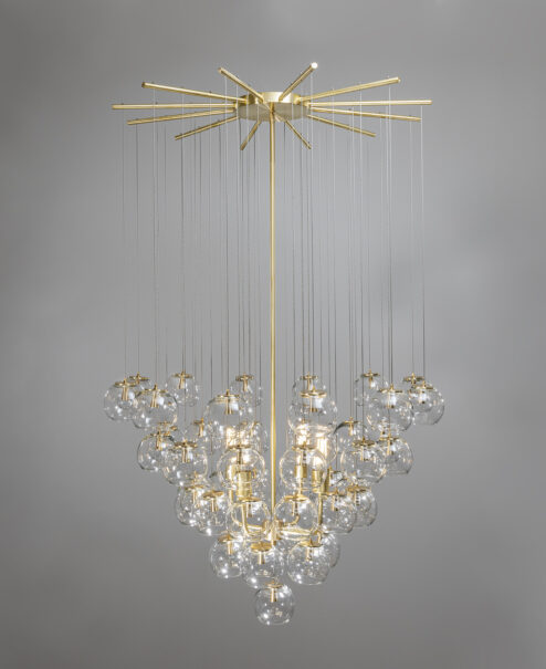 Glass Ball Chandelier