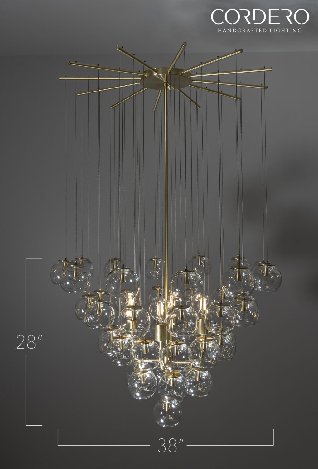 Glass Ball Chandelier