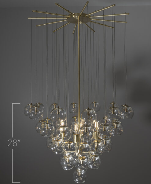Glass Ball Chandelier