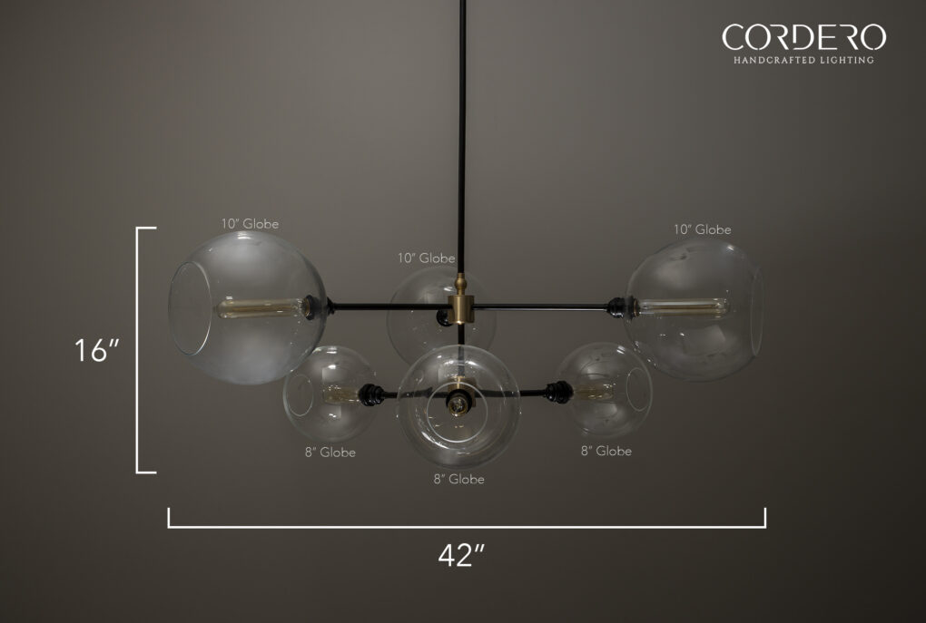 Linear Globe Chandelier