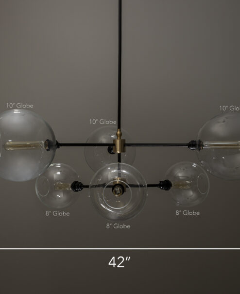 Linear Globe Chandelier
