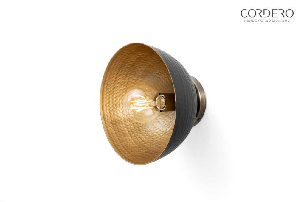 Hammered Wall Dome Sconce